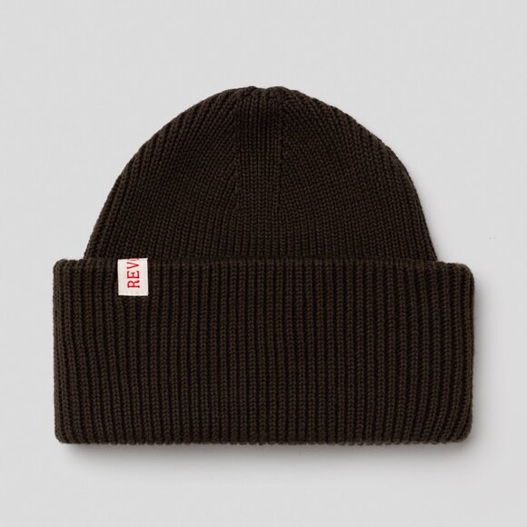 BNWT Revolution of 1995 - Big Fold Up Organic Cotton Beanie - Army Green /Unisex - Picture 1 of 5